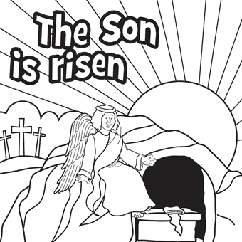 340x340 Free Easter Coloring Pages Funny Religious Printable Easter