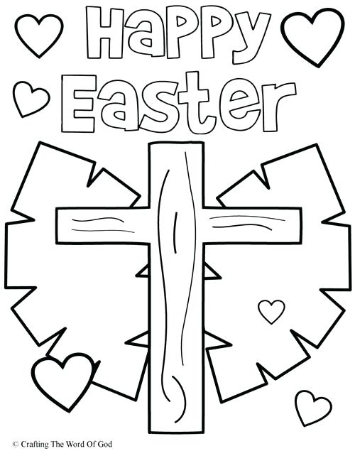 500x635 Easter Coloring Pages Religious Religion Colour 3 Bible Easter