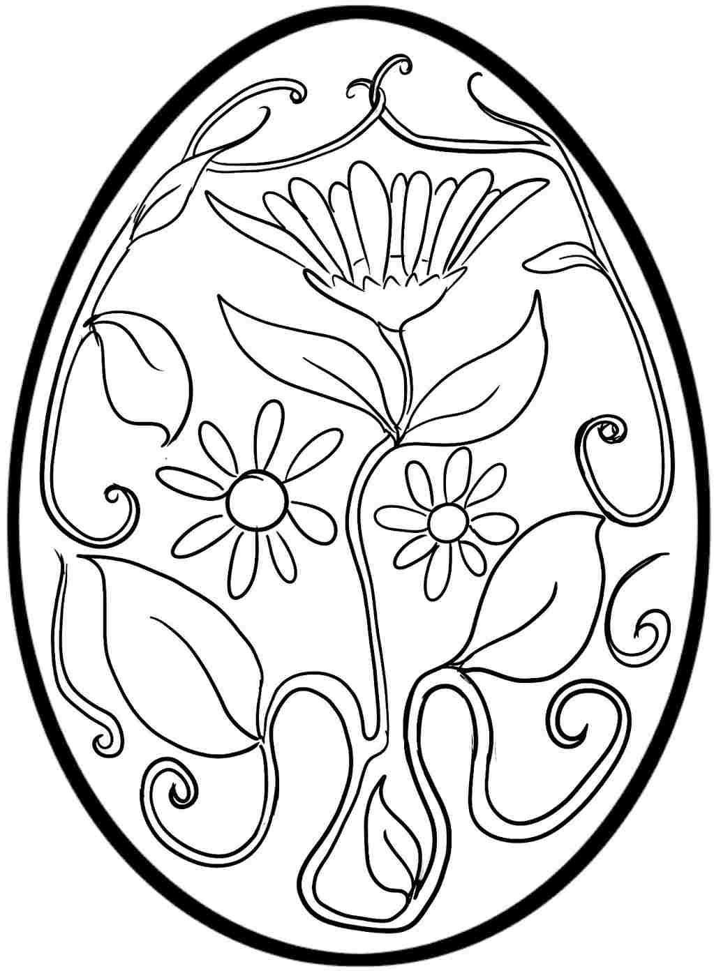 1023x1392 Free Printable Easter Egg Coloring Pages Color Bros