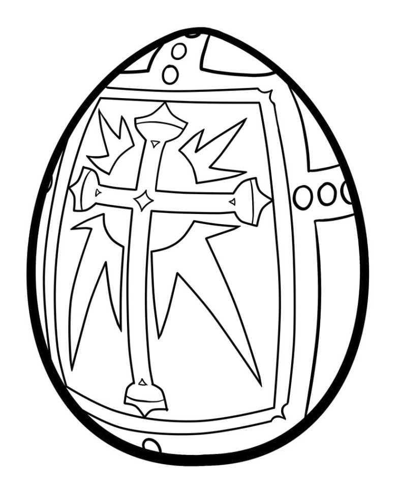 785x972 Religious Easter Egg Coloring Page Creative Ads