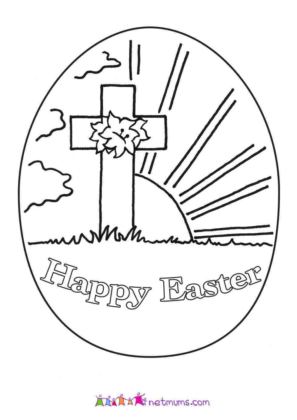 980x1386 Religious Easter Egg Coloring Pages