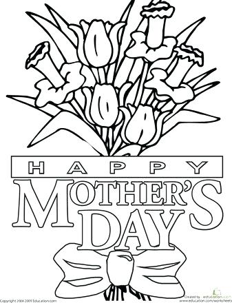 337x440 Mothers Day Coloring Pages For Church Color The Mothers Day