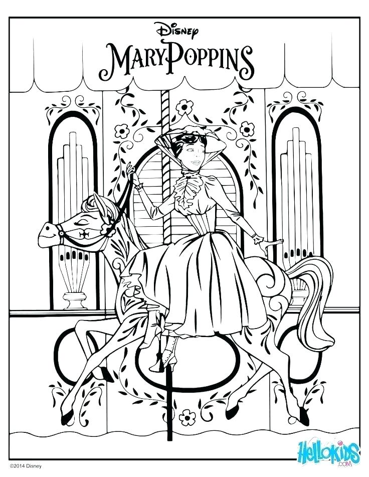 736x951 Mary Poppins Coloring Pages