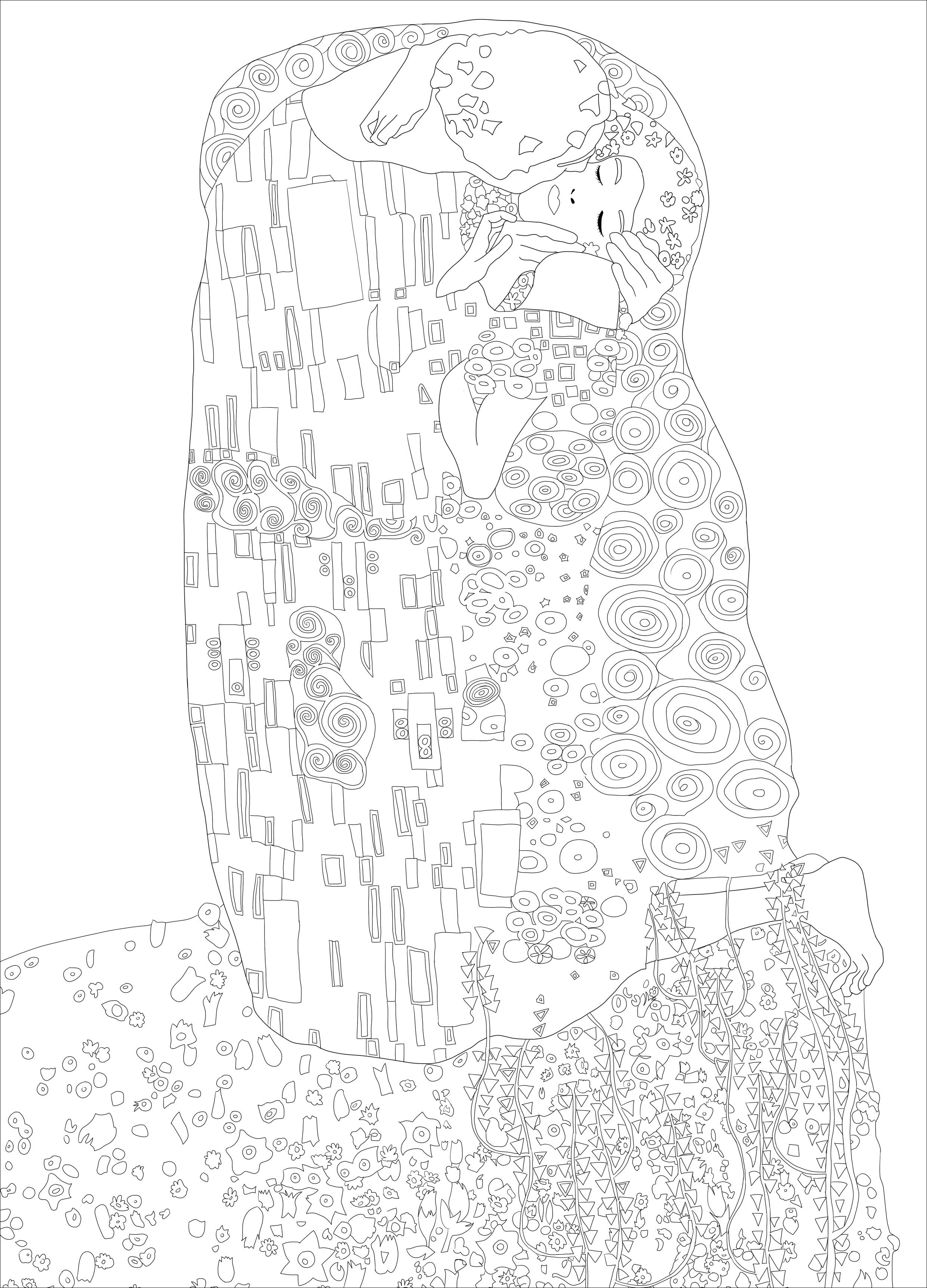 2480x3444 Coloring Page Created From The Painting