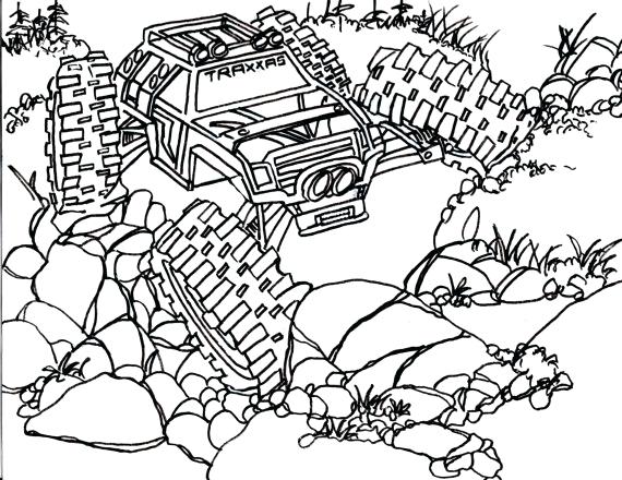 570x440 Rc Car Coloring Pages Remote Control Car Coloring Pages