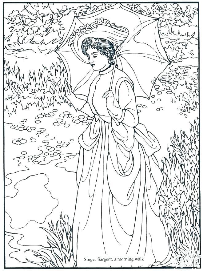 660x880 Famous Artists Coloring Pages Color Your Own Renaissance Paintings