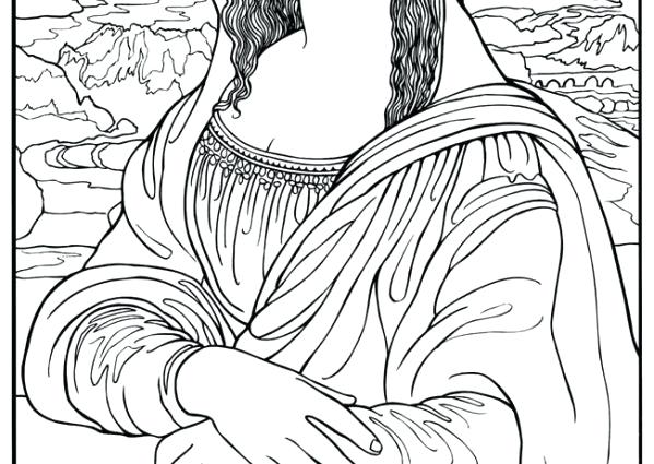 599x425 Renaissance Art Coloring Pages Yoschool.site