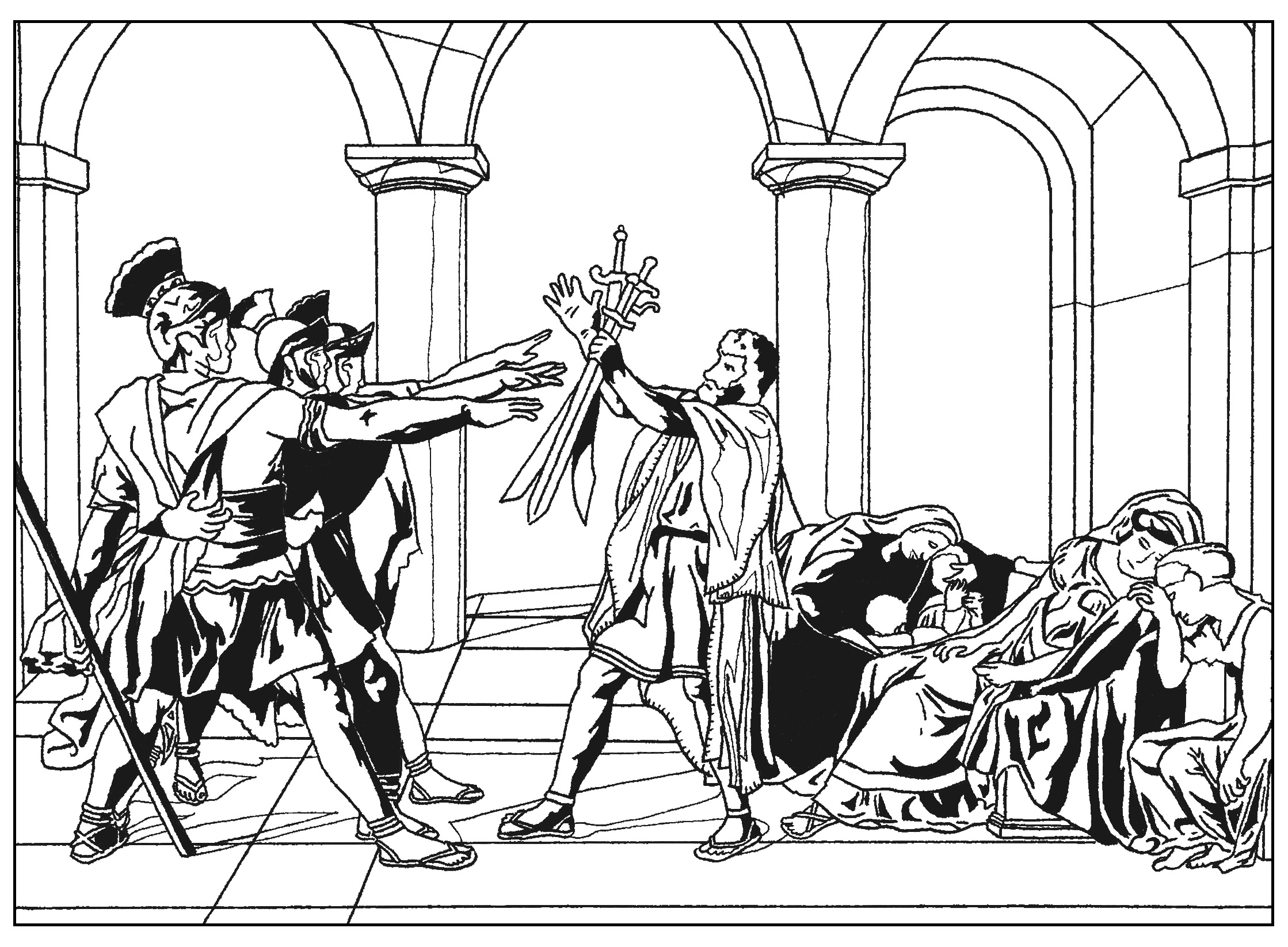 2238x1646 Coloring Page Created From The Painting