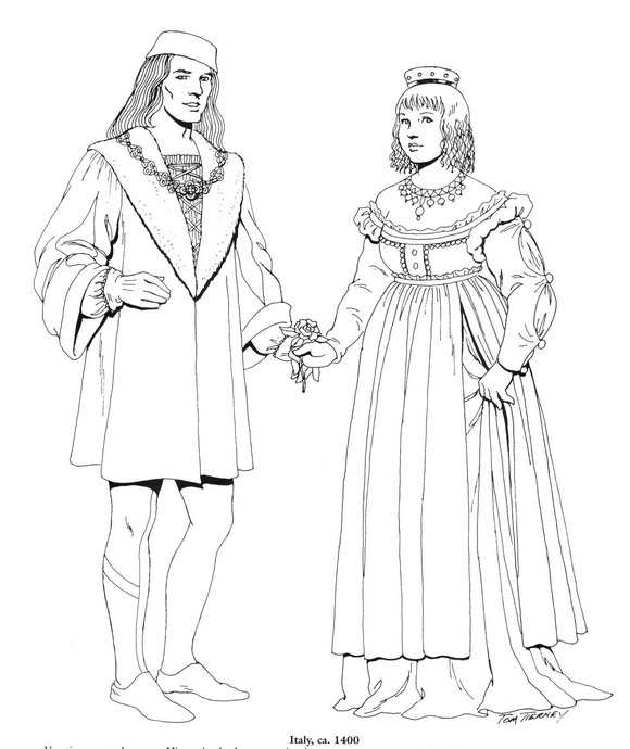 580x690 Kids N 45 Coloring Pages Of Clothing Of The Renaissance