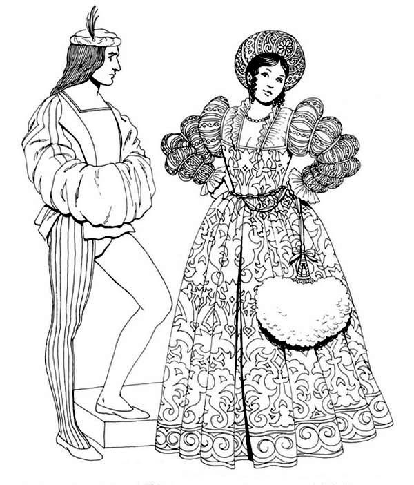 600x702 Renaissance, European Revolutions Renaissance Coloring Pages