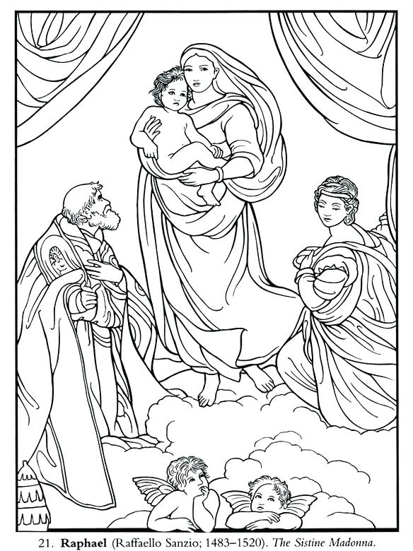 584x780 Artist Coloring Pages Artistic Coloring Pages Renaissance Art