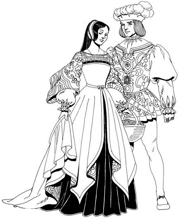 600x726 Renaissance Musician Coloring Pages Coloring Sun