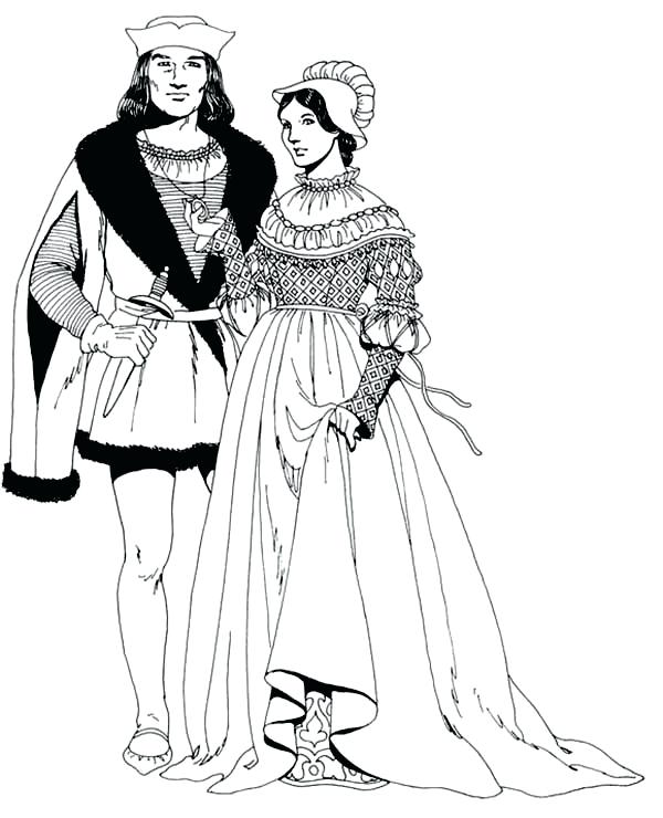 600x740 History Coloring Pages Renaissance History Coloring Pages Womens