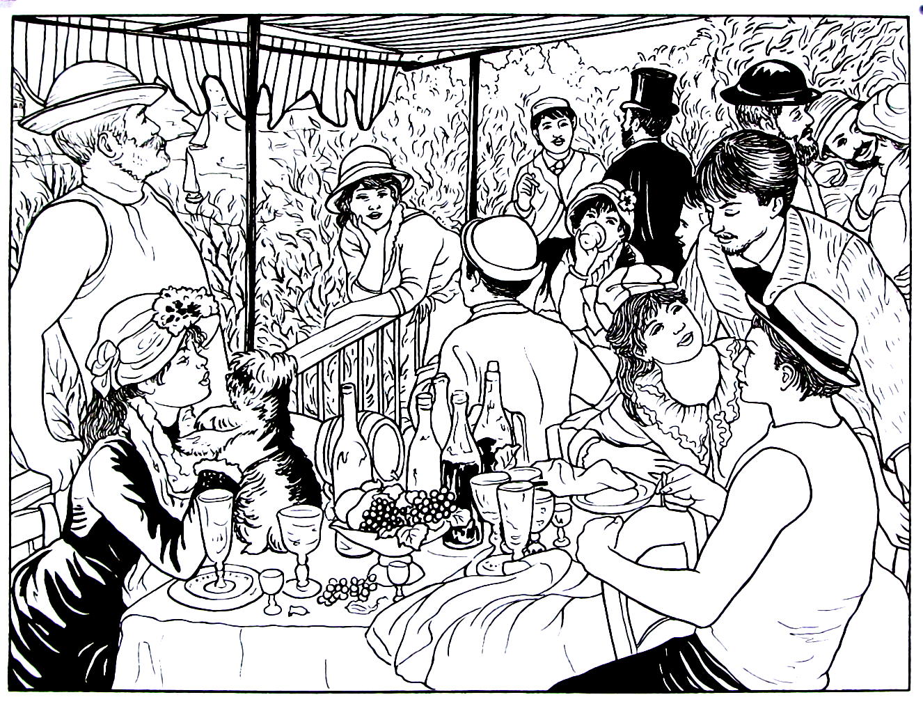 1326x1011 Luncheon Of The Boating Party Painting By Pierre Auguste Renoir