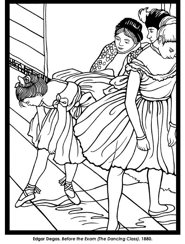 600x790 Degas Coloring Pages