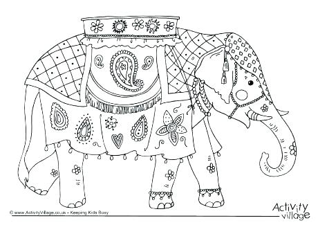 460x325 Coloring Page Elephant Coloring Page For Elmer The Elephant