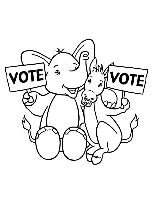 600x776 Election Day Coloring Sheets