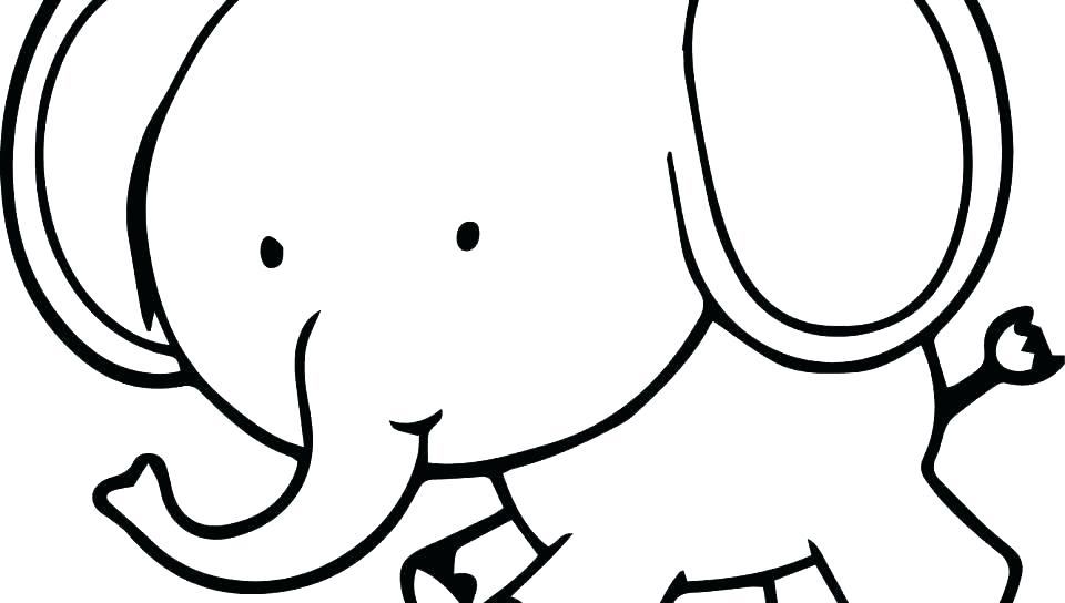 960x544 Circus Elephant Coloring Page Cartoon Elephant Coloring Pages Cute