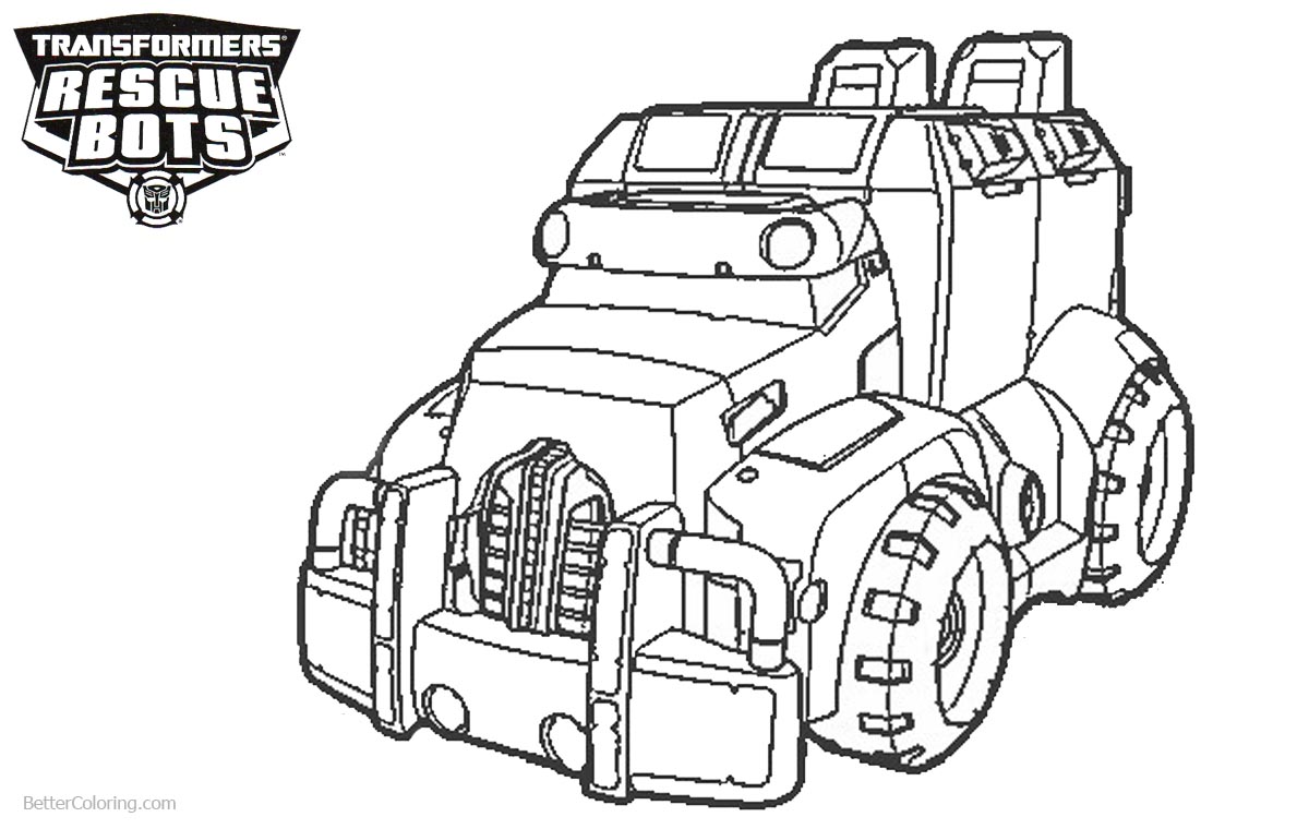 1200x760 Transformers Rescue Bots Coloring Pages Car