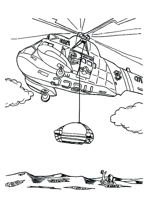 600x847 Helicopter Coloring Page Helicopter Coloring Pages Rescuet Sea