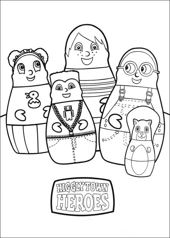 567x794 Higglytown Heroes Coloring Pages For Kids. Printable. Online