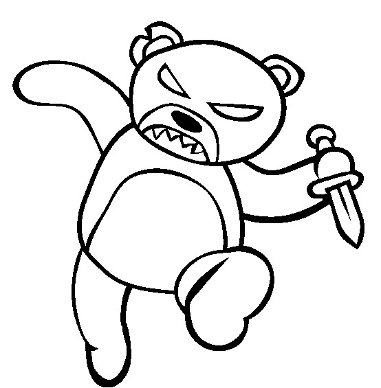 554x565 Evil Coloring Pages