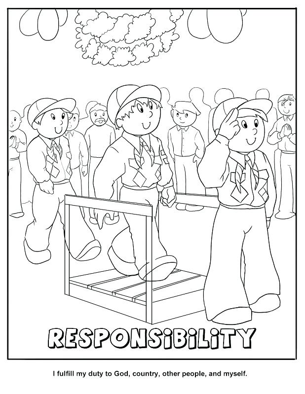 618x799 Responsibility Coloring Sheets Responsibility Coloring Page