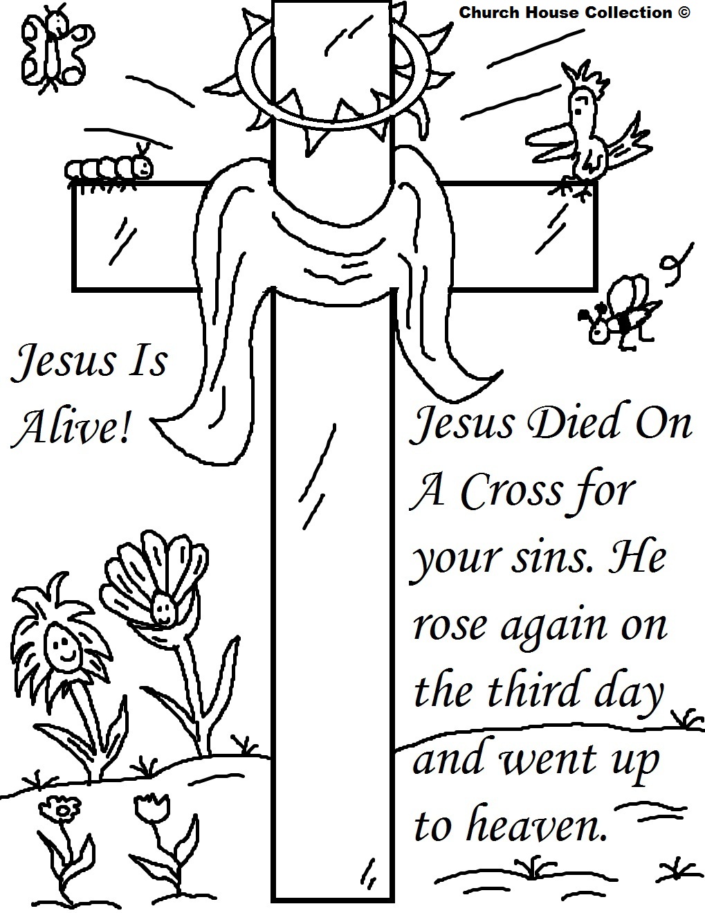 Resurrection Coloring Pages For Preschoolers