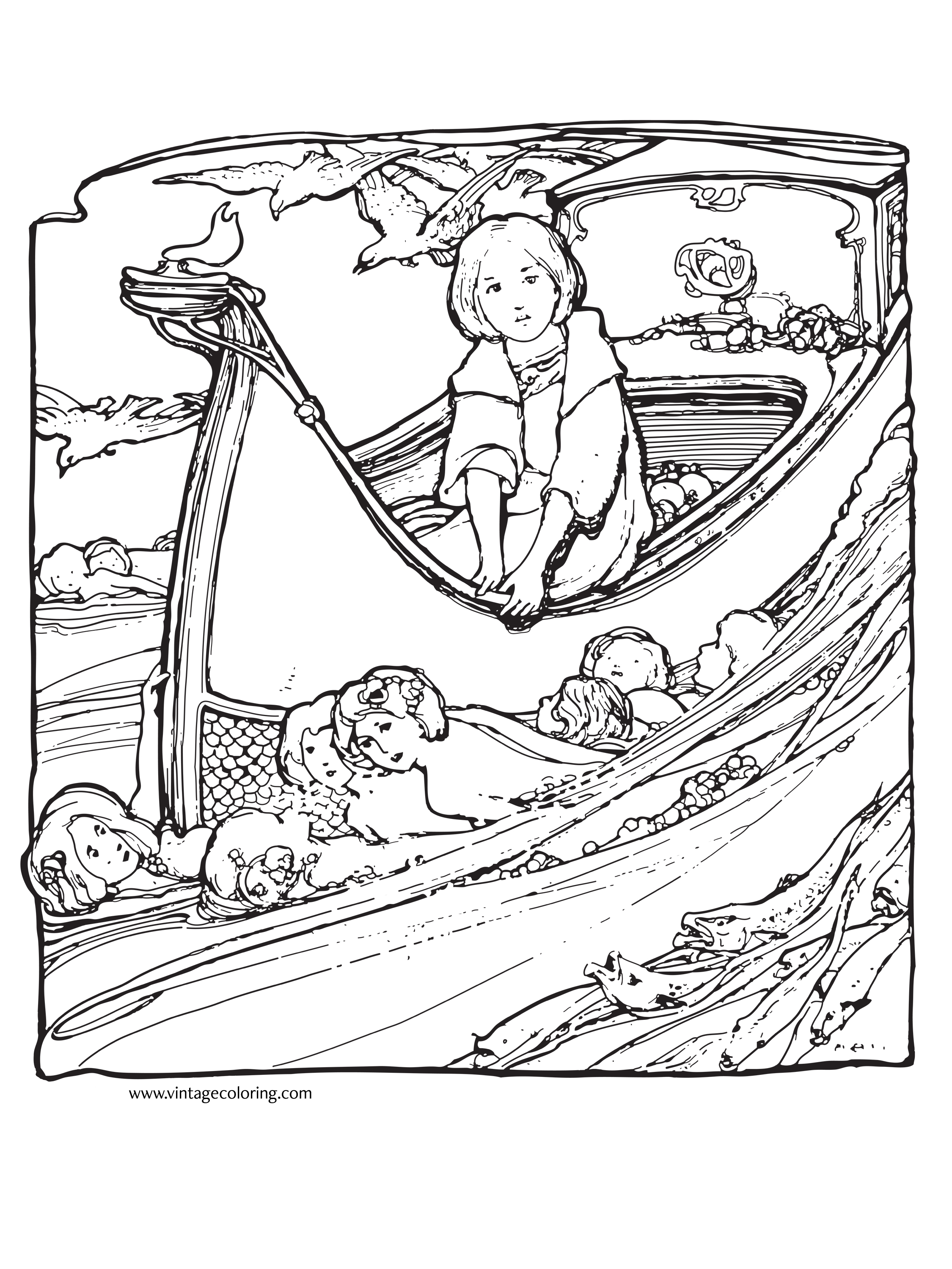 2250x3000 Precious Moments Vintage Coloring Pages For Adults Justcolor