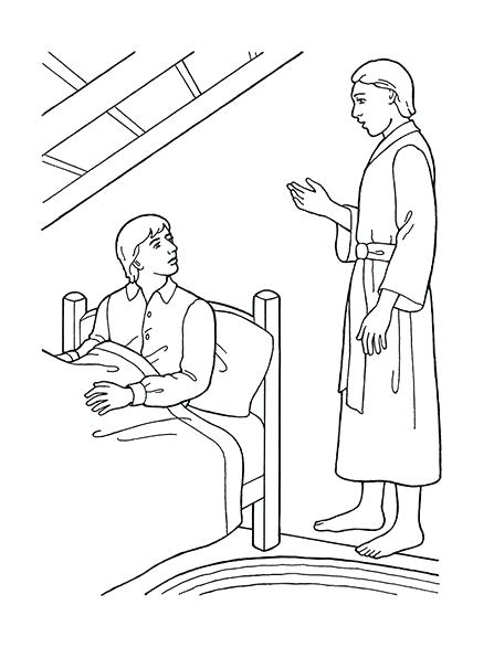 447x596 Angel Moroni Visits Joseph Smith Coloring Page Coloring Pages