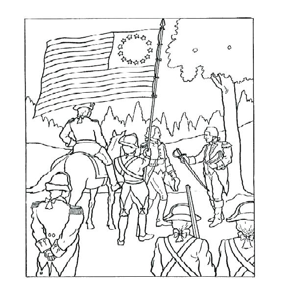 600x591 American Revolution Coloring Pages Top Rated Revolution Coloring