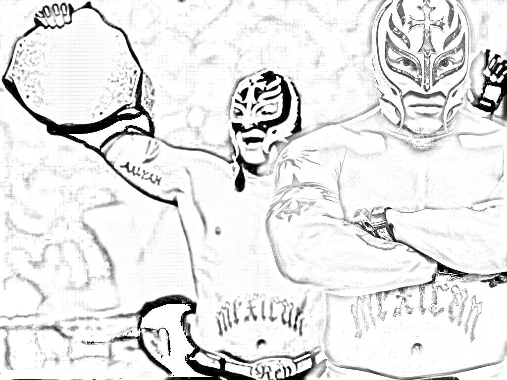 1024x768 Rey Mysterio Coloring Pages Rey Mysterio Coloring Pages Mask