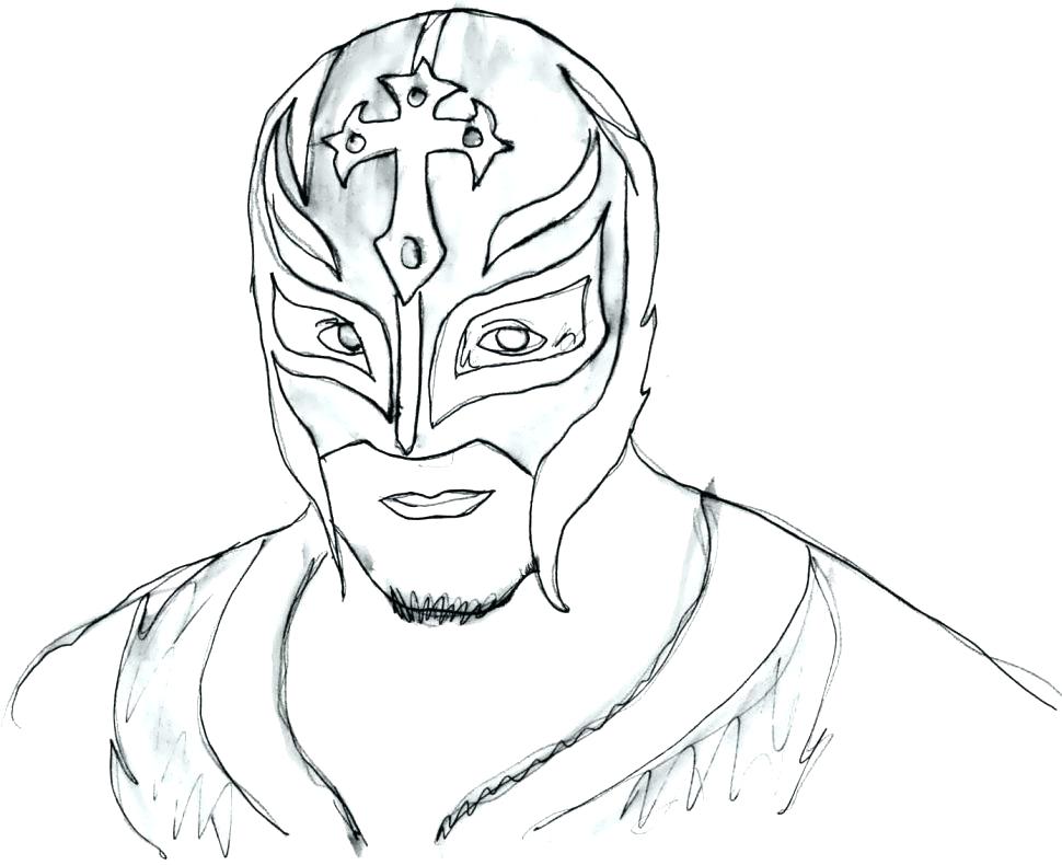 970x790 Precision Rey Mysterio Coloring Pages Large Size Of Drawing All