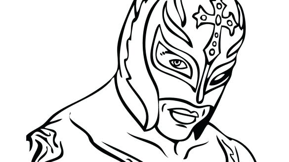 585x329 Rey Mysterio Coloring Pages Coloring Book Pages With Mask 9