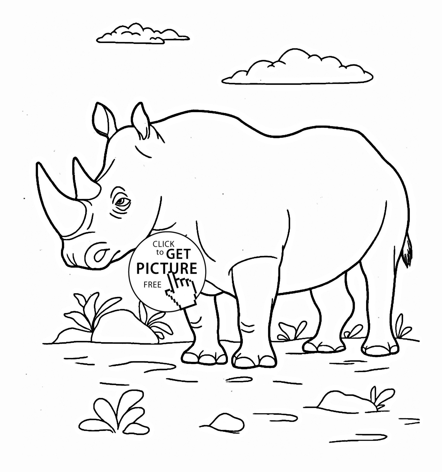 1480x1582 Realistic Rhino Coloring Pages Best Of Black Rhino Coloring Pages