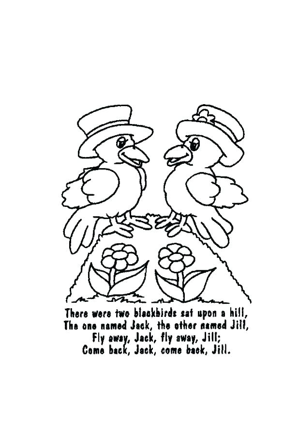 618x875 Nursery Rhyme Coloring Pages Jack And Coloring Page Best