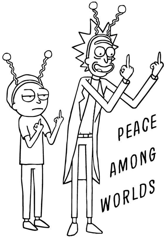 Rick And Morty Coloring Pages