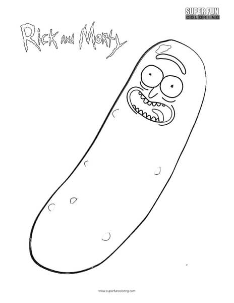 464x600 Pickle Rick Rick And Morty Coloring Page