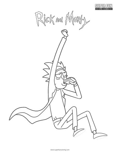 464x600 Rick Rick And Morty Coloring Page