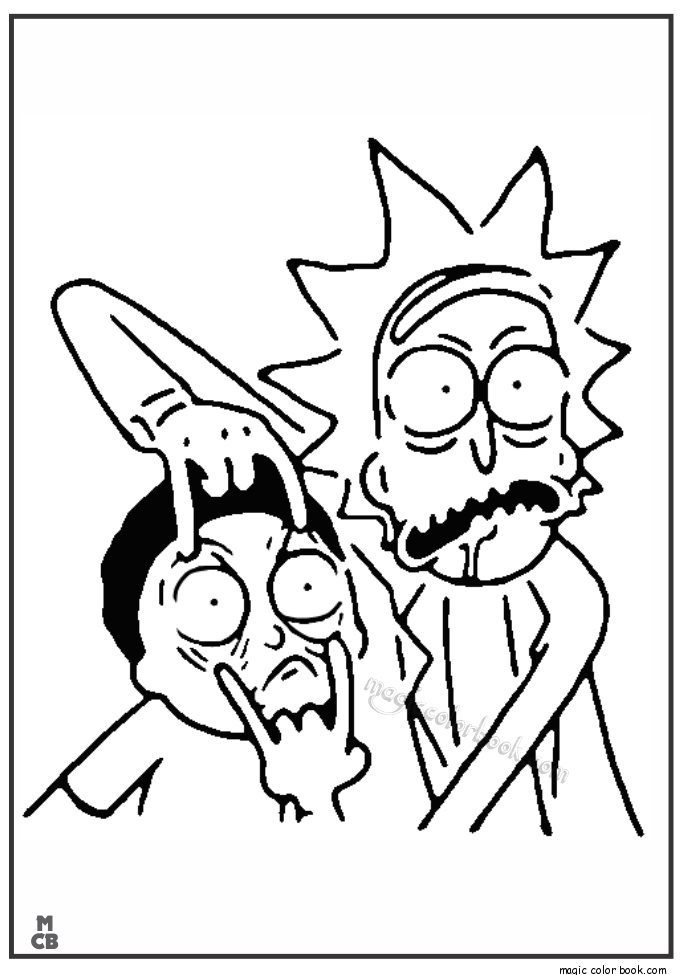 685x975 Rick Morty Coloring Pages 03 Products I Love