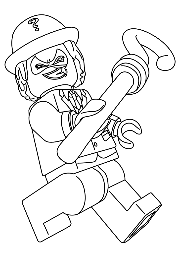 720x1024 The Riddler Coloring Page Lego Batman Movie 2017