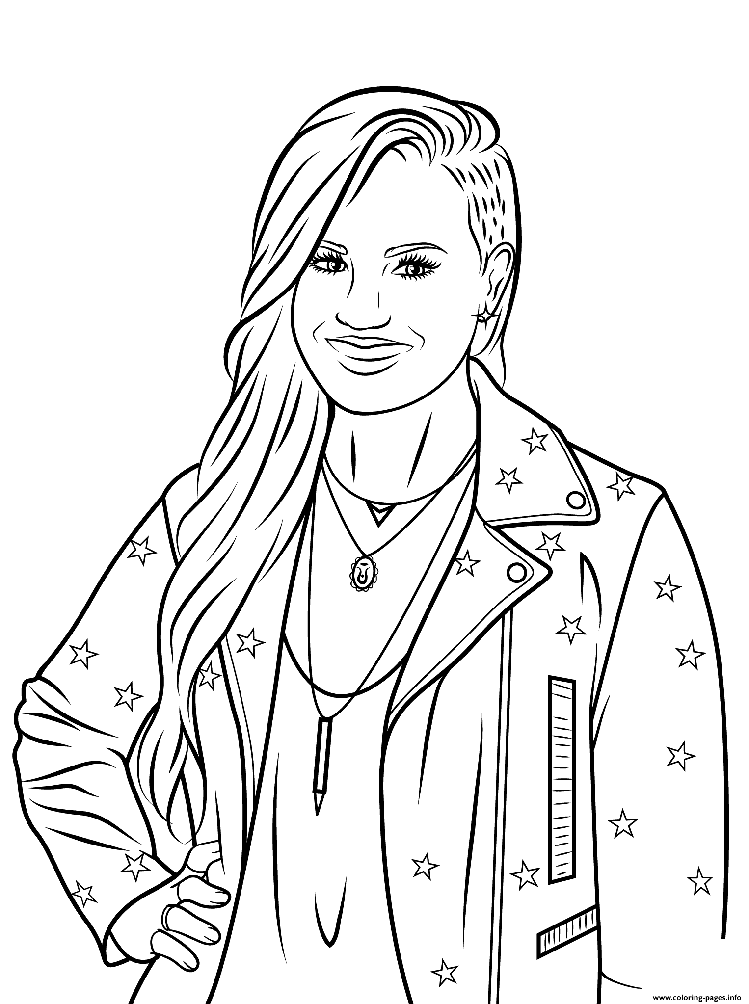 1526x2046 Demi Lovato Celebrity Printabl On Rihanna Celebrity Coloring Page