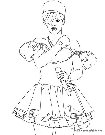 364x470 Rihanna Coloring Pages