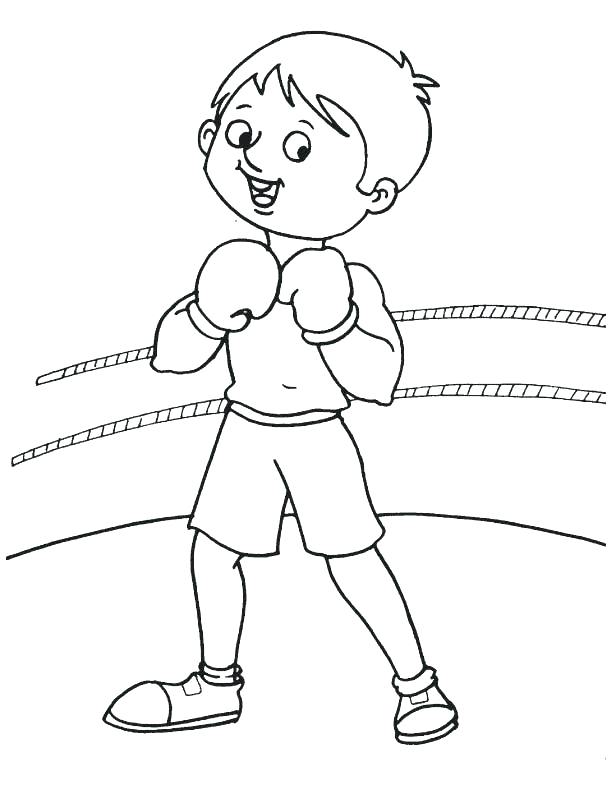 612x792 Boxer Coloring Pages Boxer Coloring Pages Practice In Boxing Ring