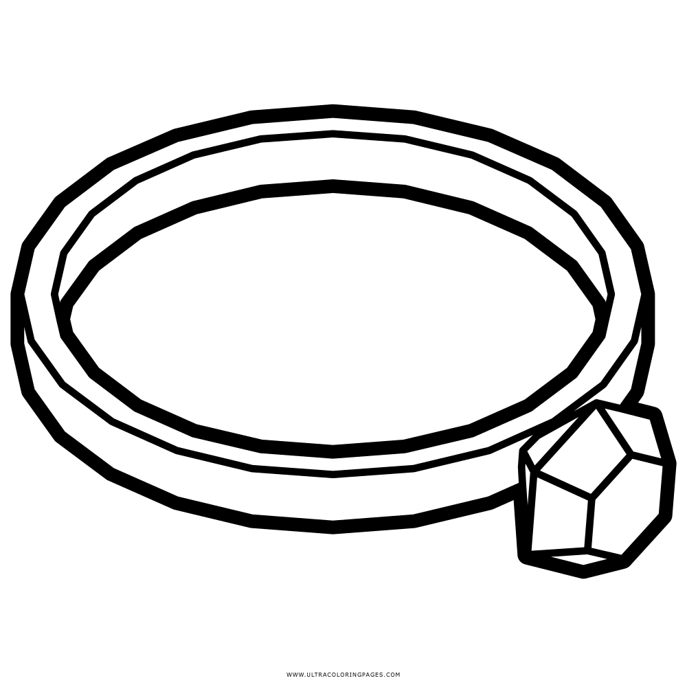 1000x1000 Wedding Ring Coloring Page