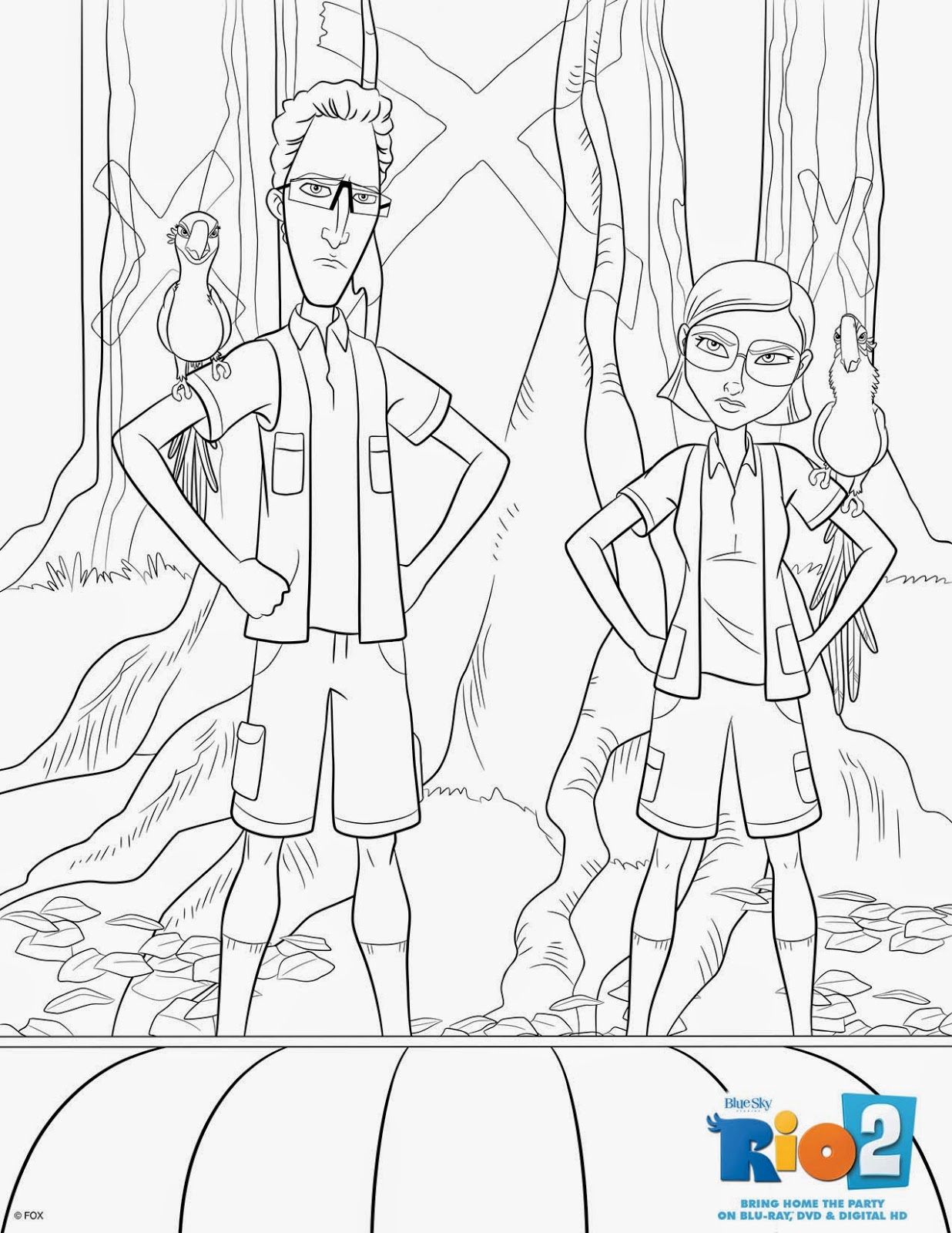1236x1600 Maria's Space Rio 2 Coloring Sheets