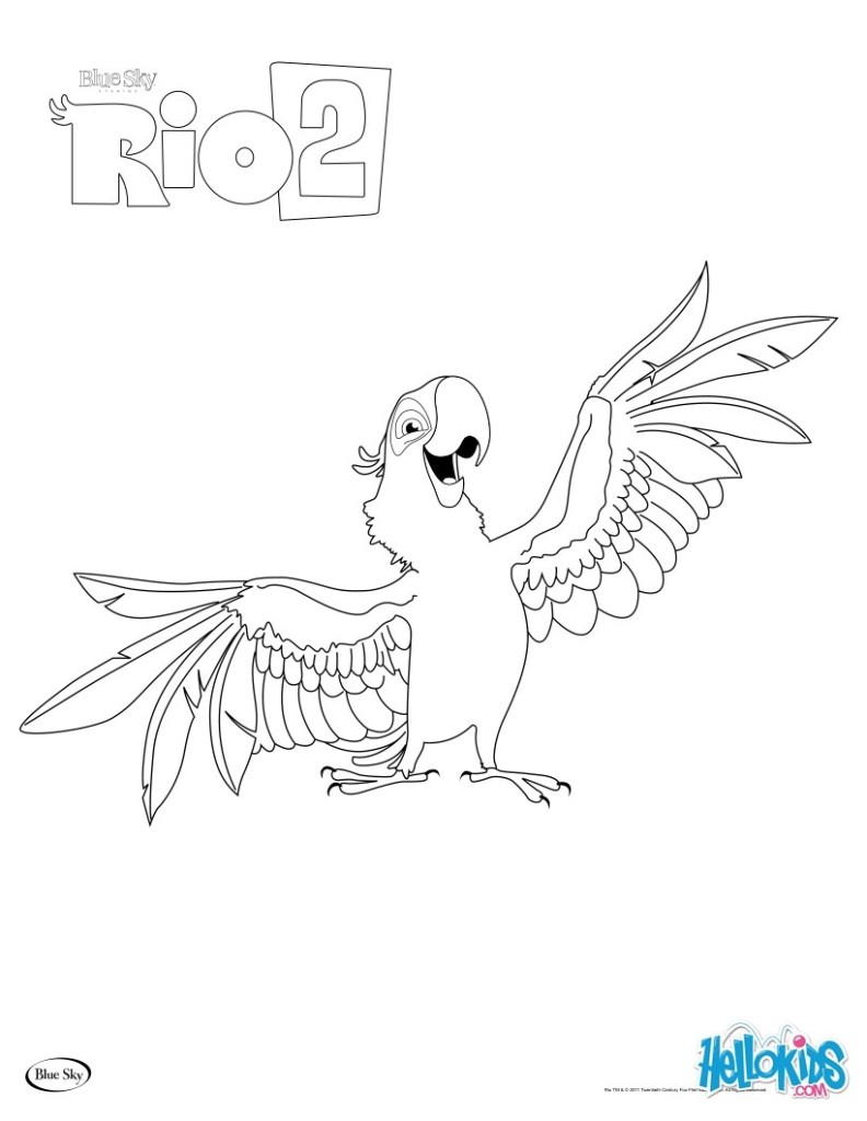 792x1024 Rio Coloring Pages For Kids Free Printables
