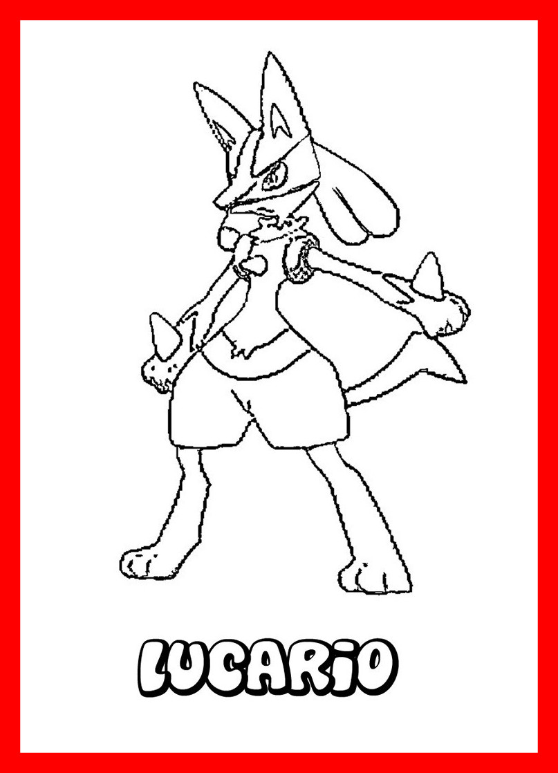 807x1118 Awesome Lucario Coloring Pages Pict For Pokemon Riolu Inspiration