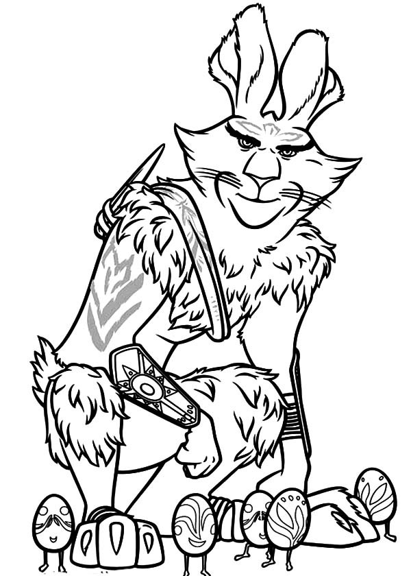 600x840 Bunnymund The Guardian Of Hope From Rise Of The Guardians Coloring