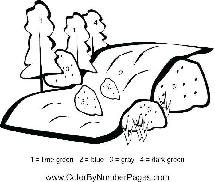 700x594 Coloring Page River Color By Number Pages Coloring Page Of A River